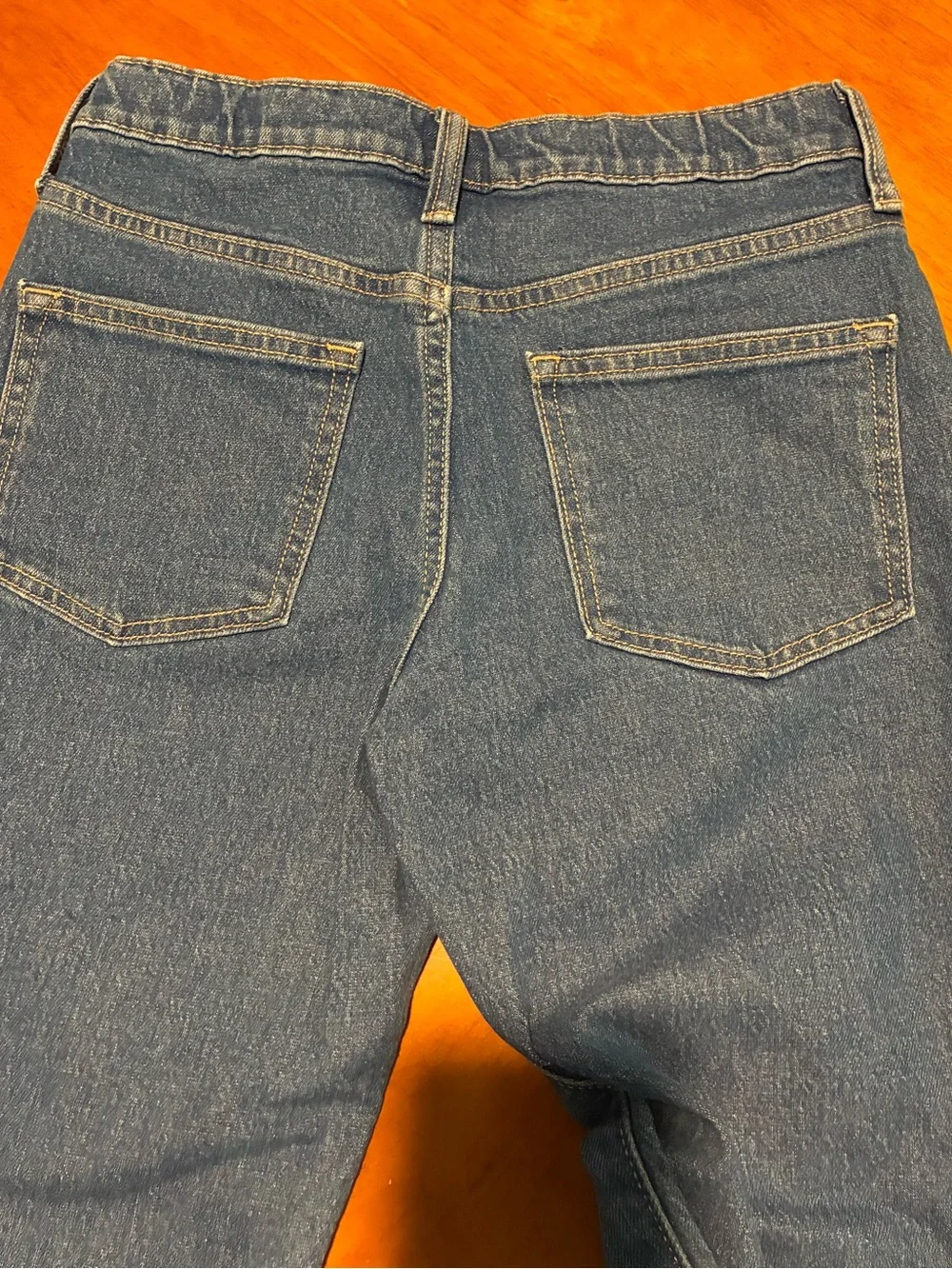 Old Navy Dark Blue Jeans with Multicolor Floral Embroidery